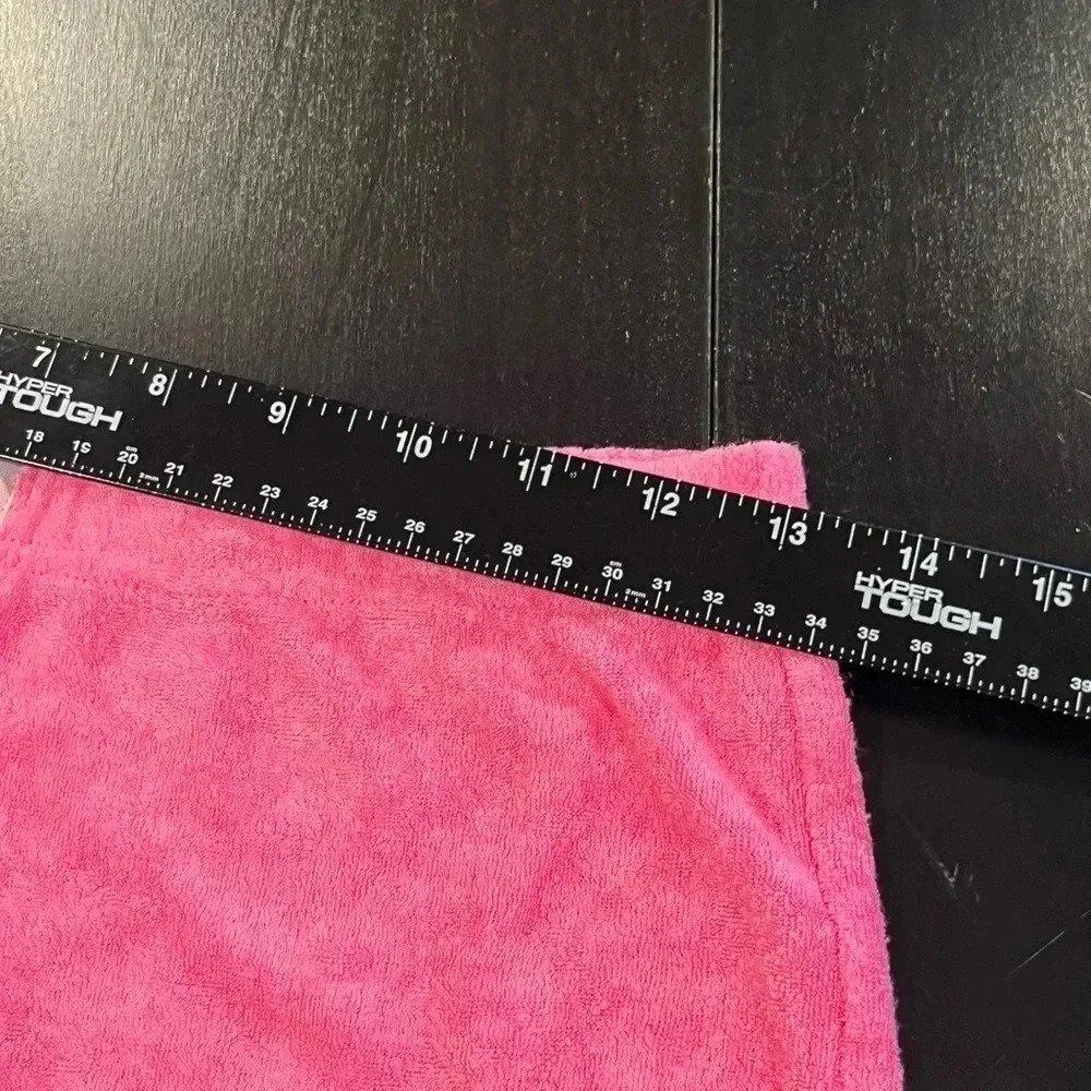 🍀2/$22 Juicy Couture Velour Pink Sleepwear Shorts Womens Sexy Pajamas Small - Picture 8 of 10
